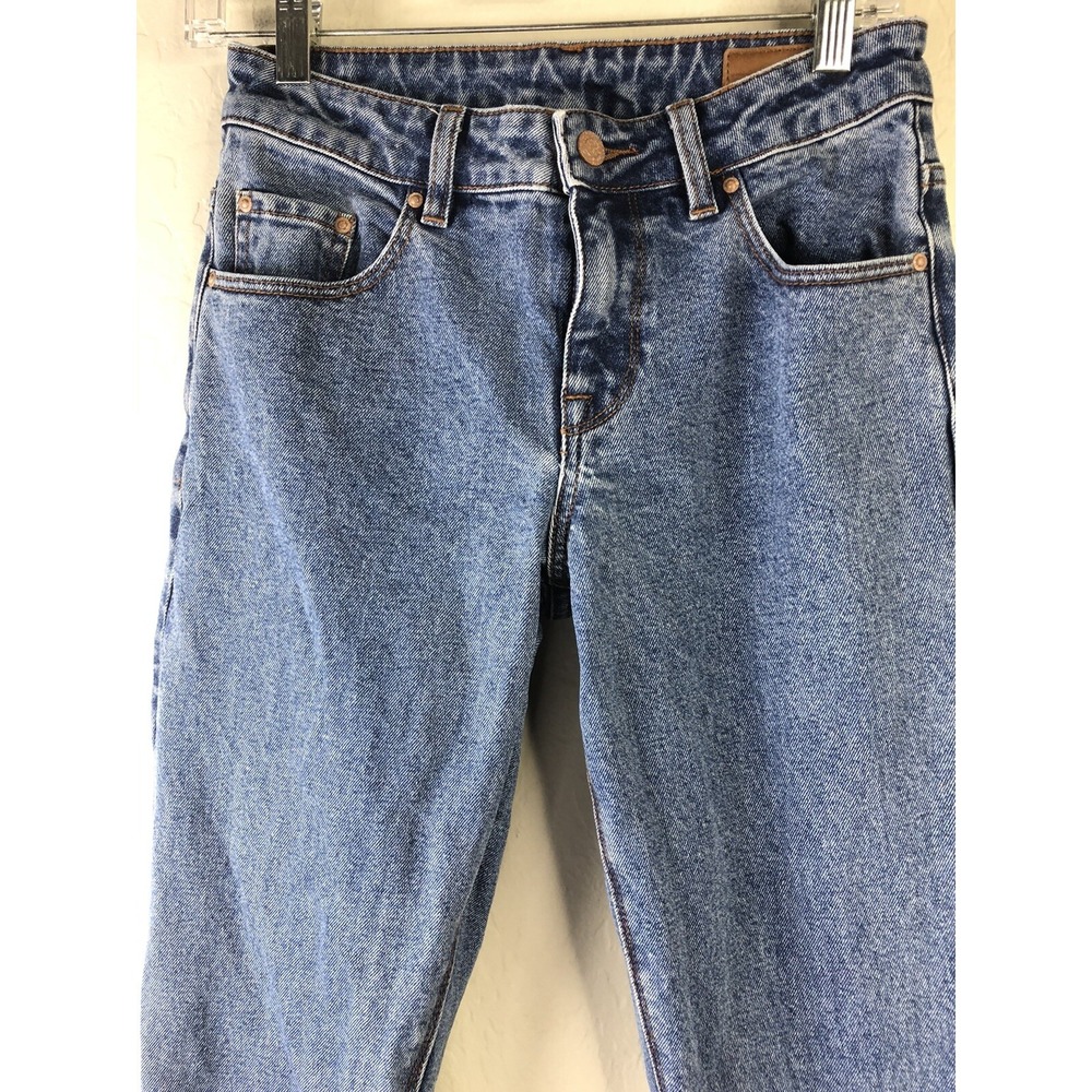 ASOS Mens 28 x 32 Denim Jeans Slim Fit Medium Blue Stonewash - Picture 2 of 9